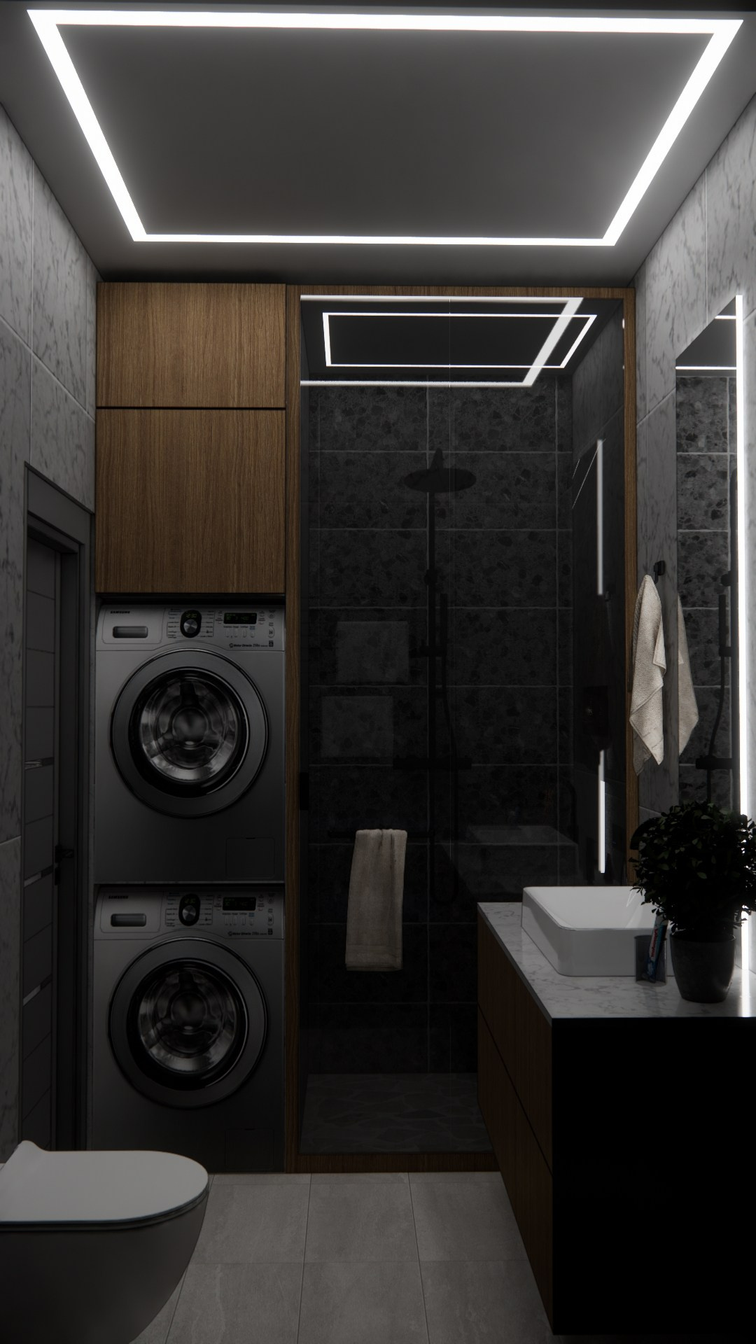 Проект № 3 — Квартира 40 кв. м. LANOIR: визуализация проектов, интерьер, экстерьер, ArchiCAD чертежи | Стерлитамак