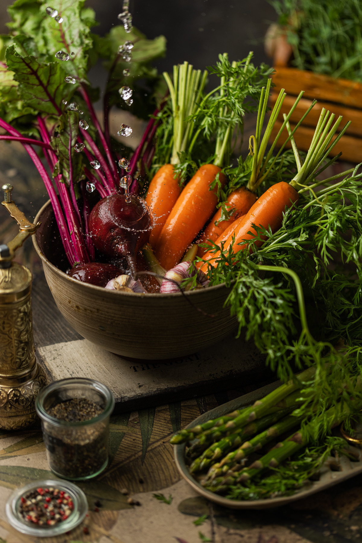 Овощи в стиле рустик. Юлия Космо — фуд-фотограф, предметный стилист, Москва