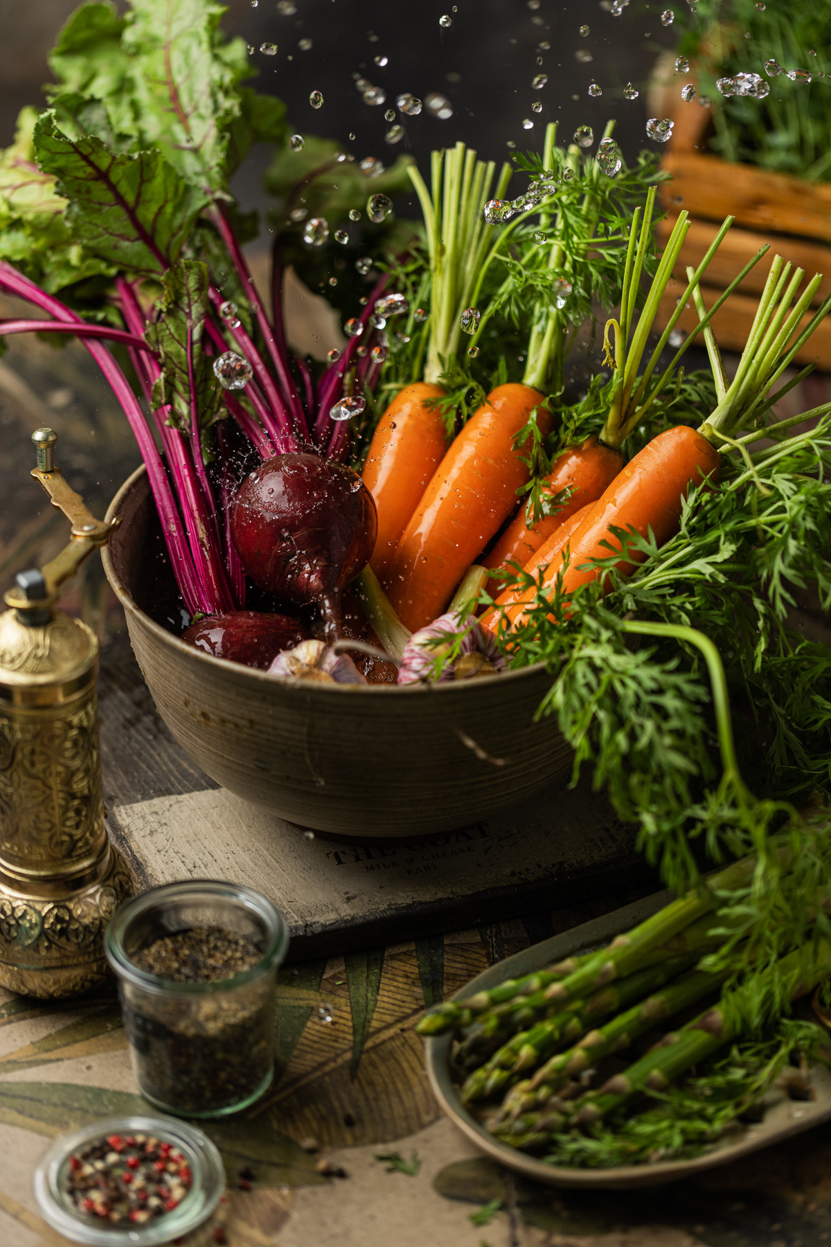 Овощи в стиле рустик. Юлия Космо — фуд-фотограф, предметный стилист, Москва