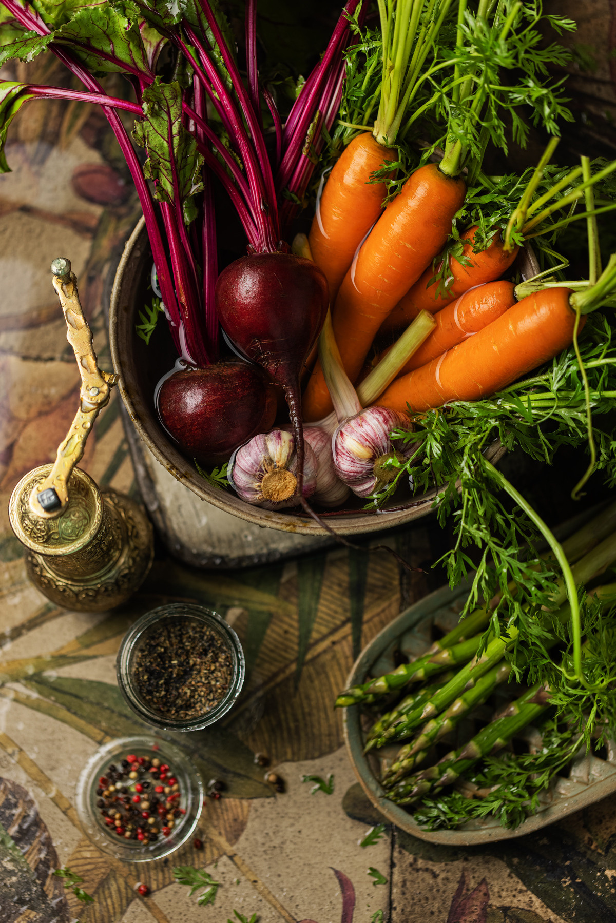 Овощи в стиле рустик. Юлия Космо — фуд-фотограф, предметный стилист, Москва