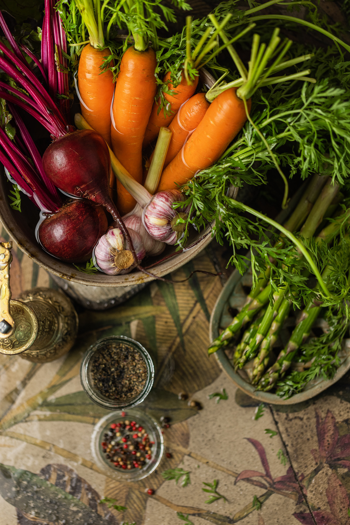 Овощи в стиле рустик. Юлия Космо — фуд-фотограф, предметный стилист, Москва