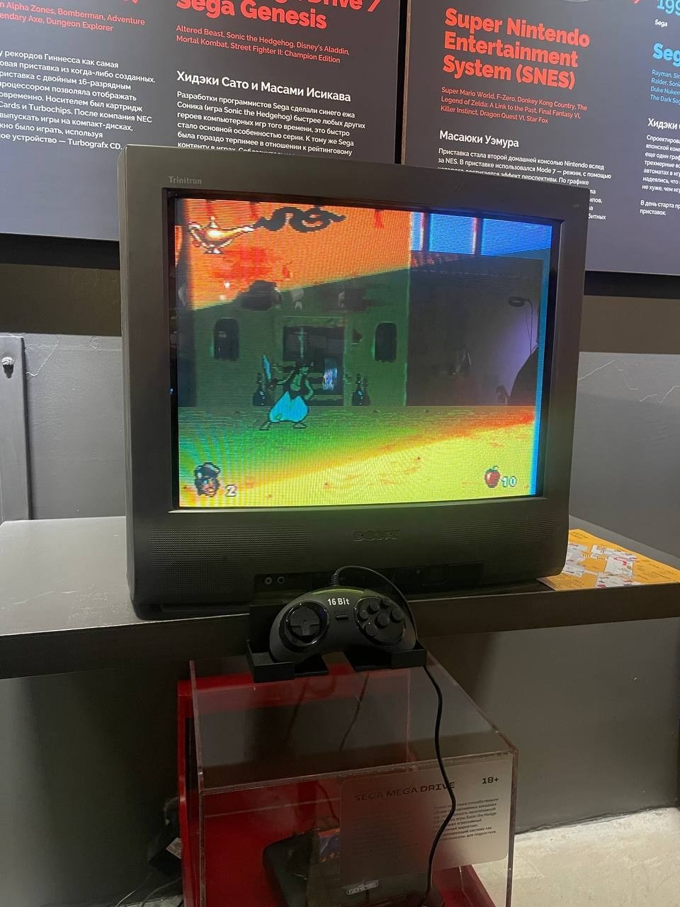 Игра "Алладин" на приставке Sega