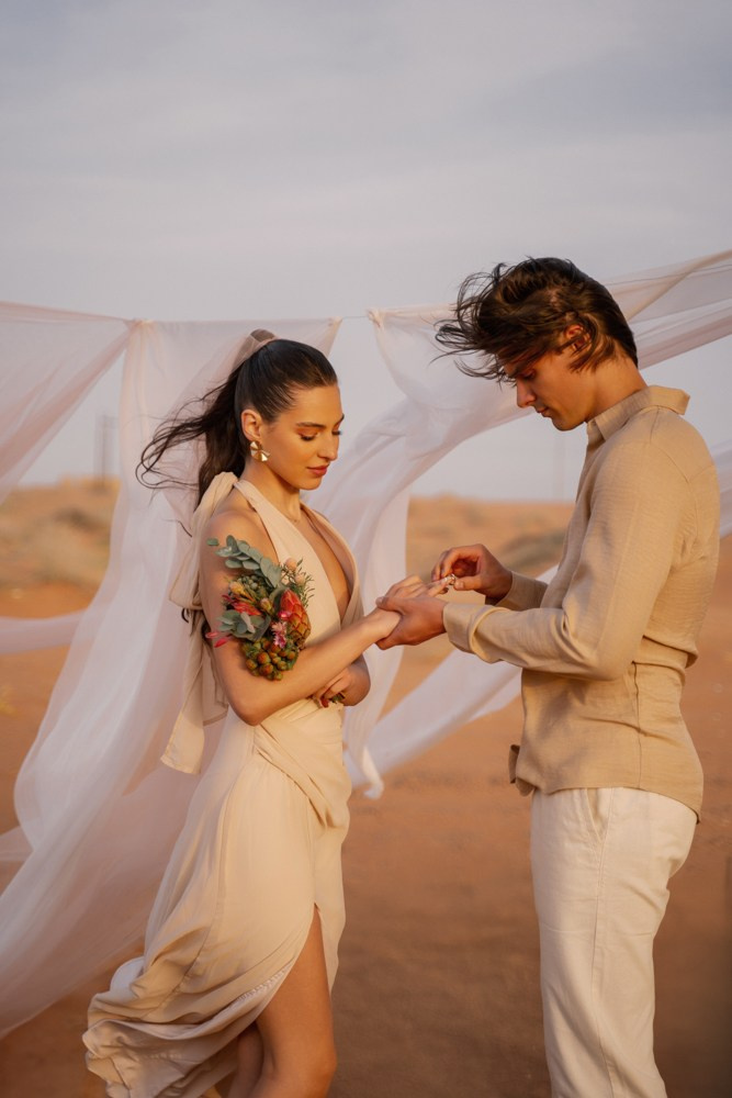 Аня и Саша • небанальная свадьба в пустыне. Фотограф и видеограф в Москве и Абу Даби Мария Кулагина