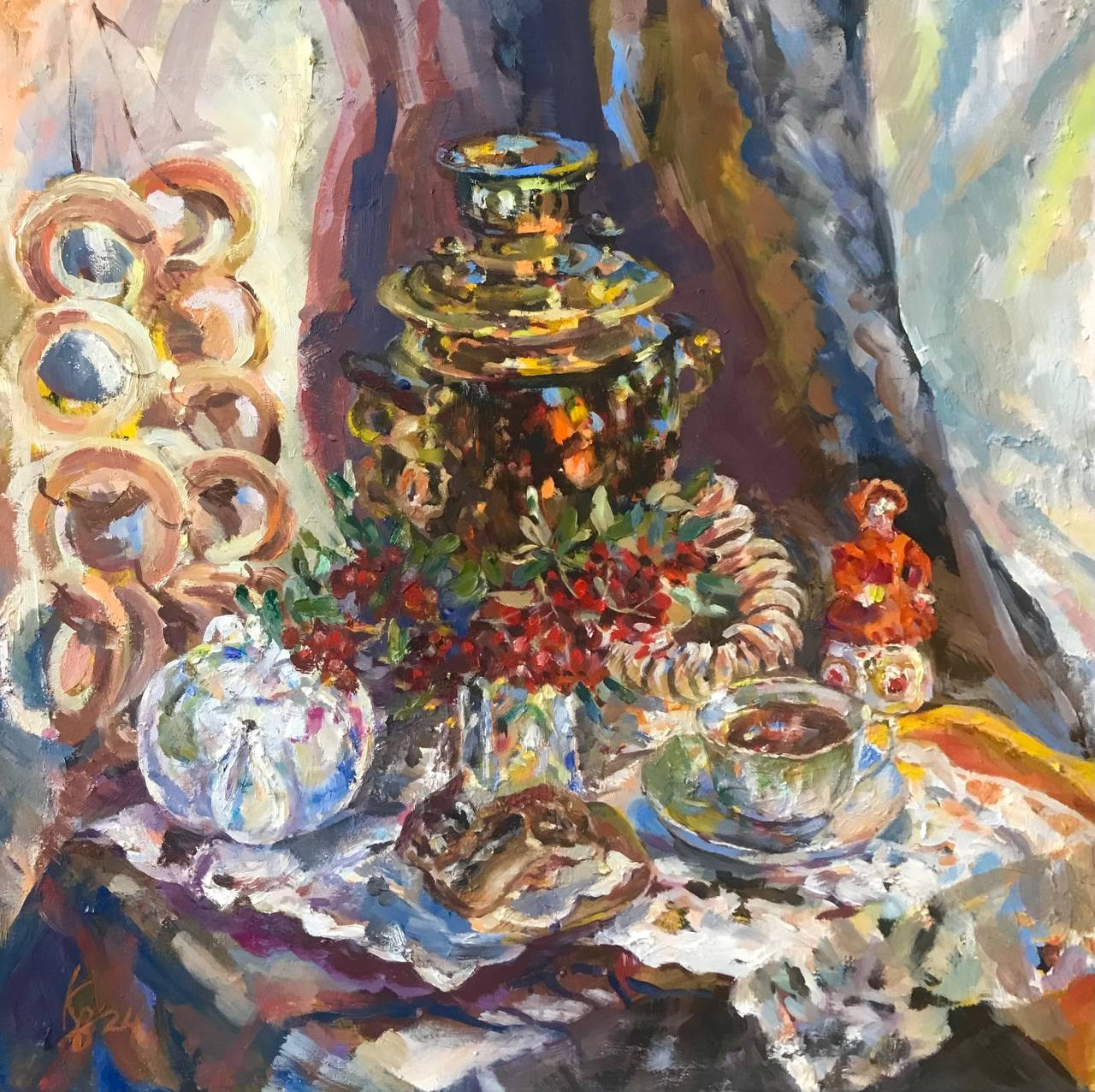 Чайку? 50х50 х-м 2024