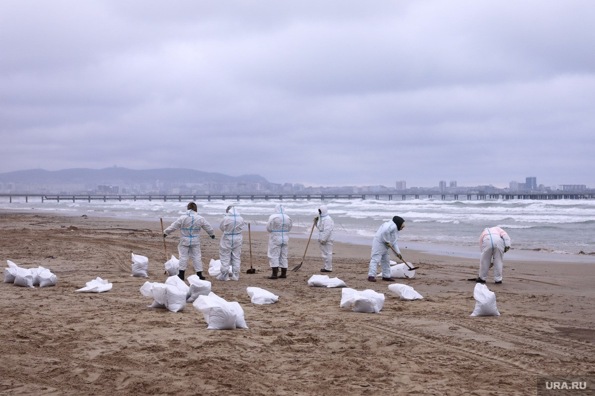 Разлив нефти в Чёрном море — 2025. Роман Наумов профессиональный фотограф