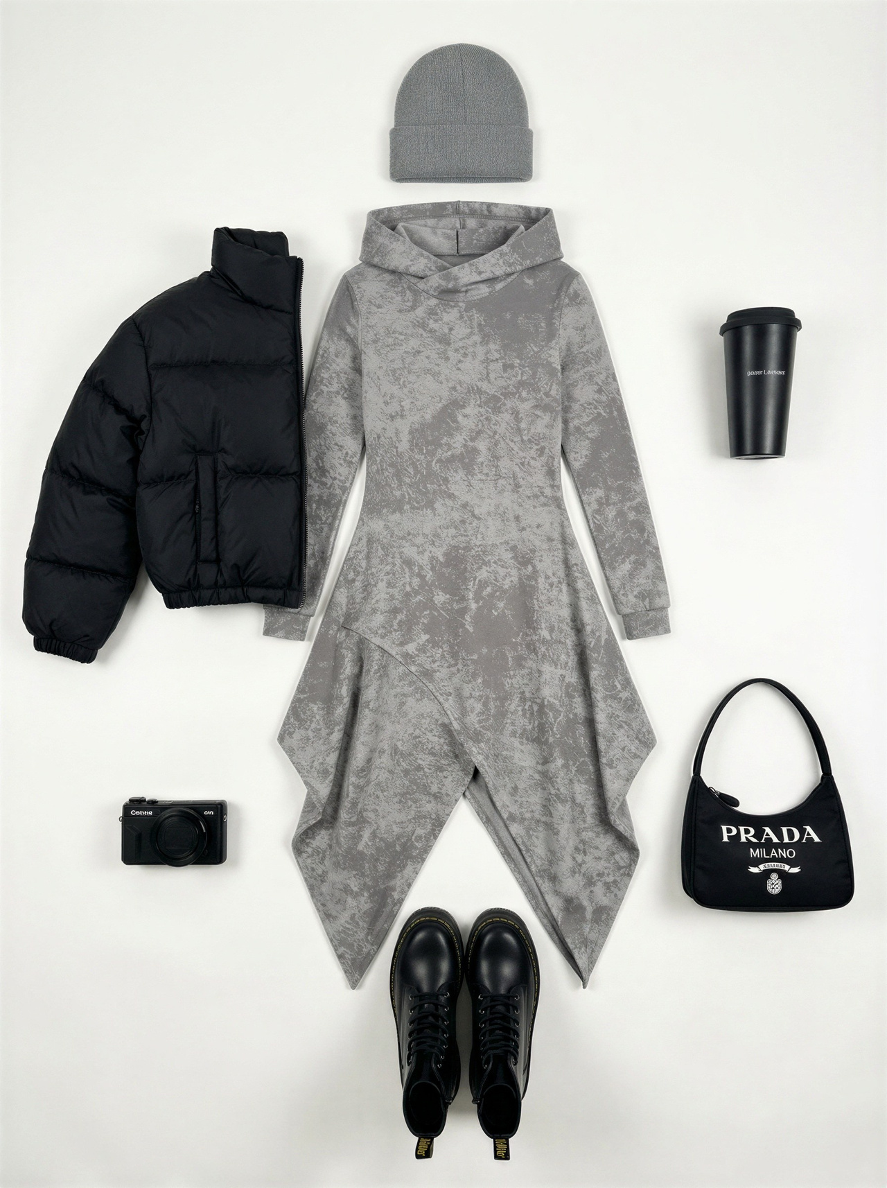 Flat lay с нейросетями