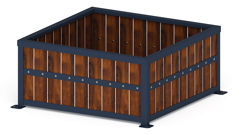 Кашпо уличное МФ 56.01.02 (под анкера) Габариты (ШхДхВ): 950х950х460 мм