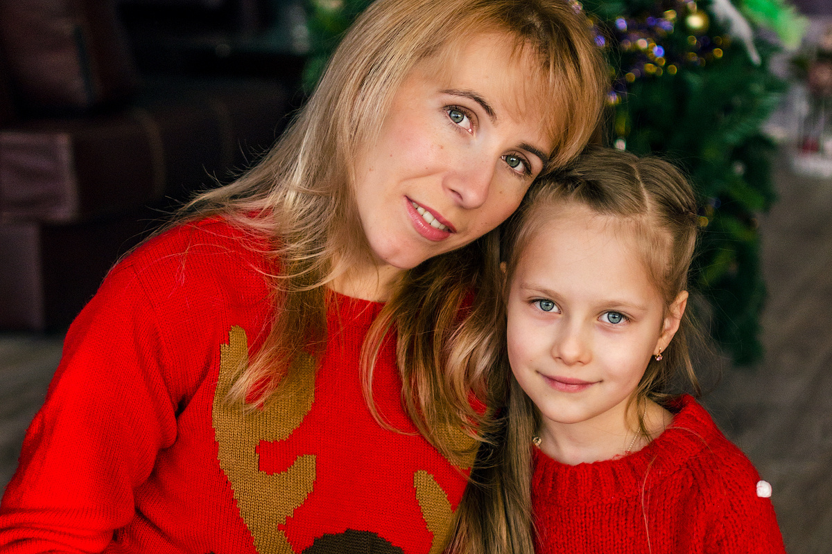 Новогодние фото. Студия. Майя Афзаал. Фотограф. Псков