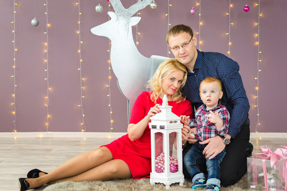 Новогодние фото. Студия. Майя Афзаал. Фотограф. Псков