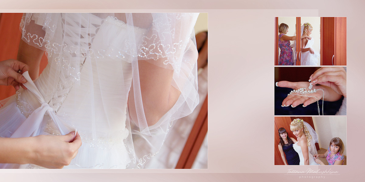 Свадебная фотокнига в Самаре. Фотограф Татьяна Малушкина