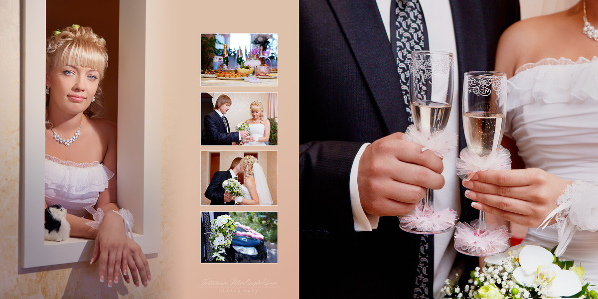 Свадебная фотокнига в Самаре. Фотограф Татьяна Малушкина