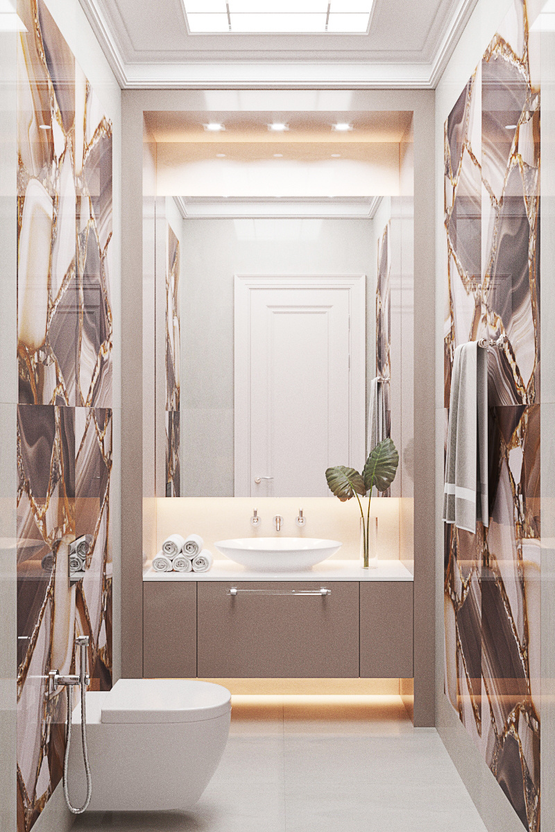 Санузел с витражом