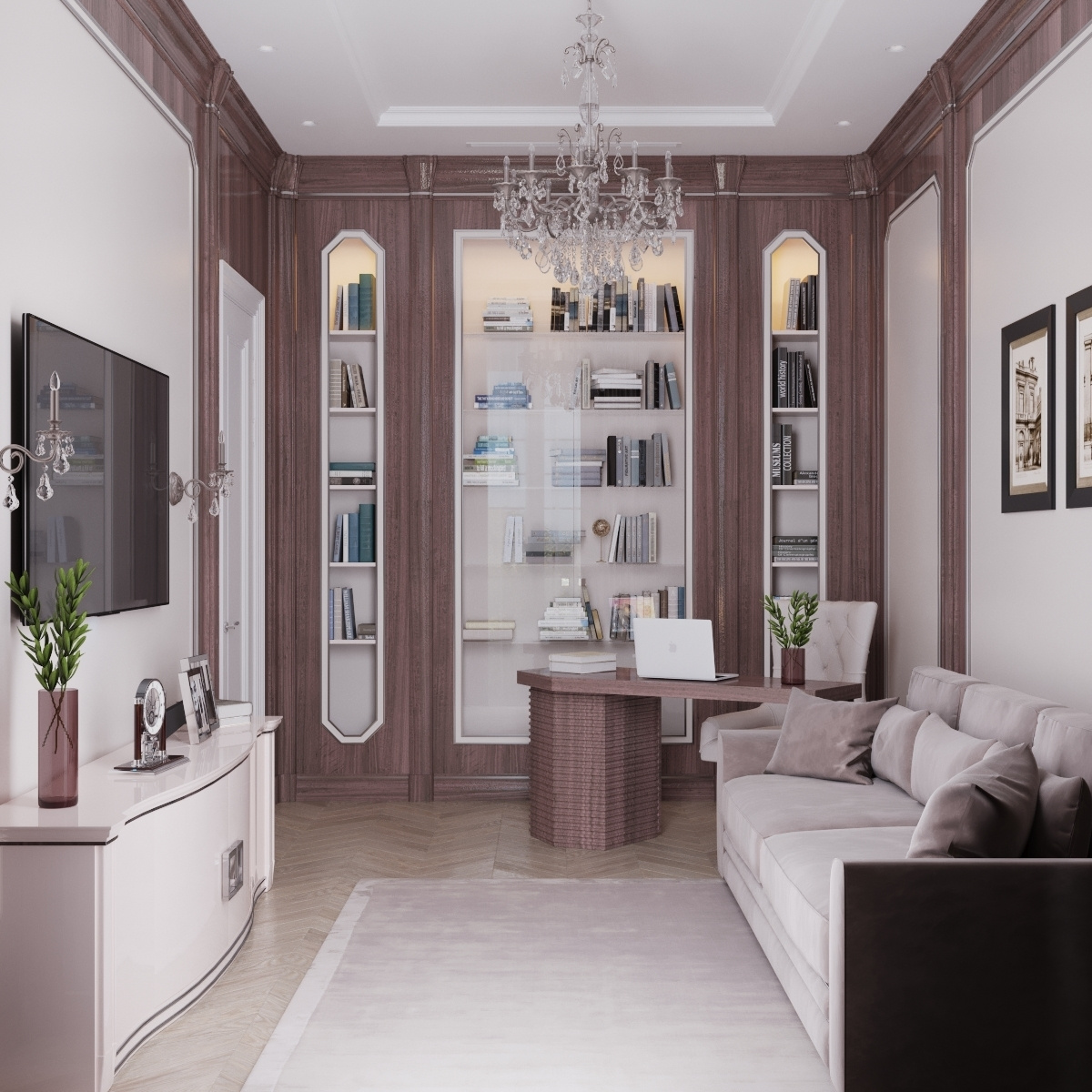 Кабинет в стиле artdeco