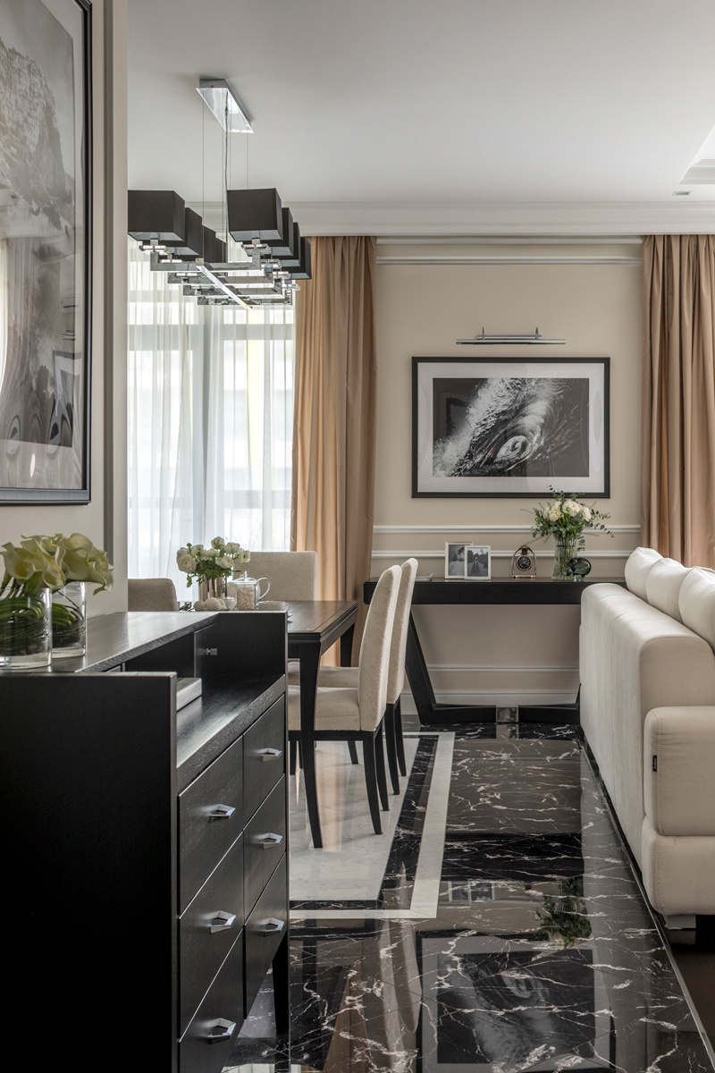 Фото интерьера в стиле неоклассика