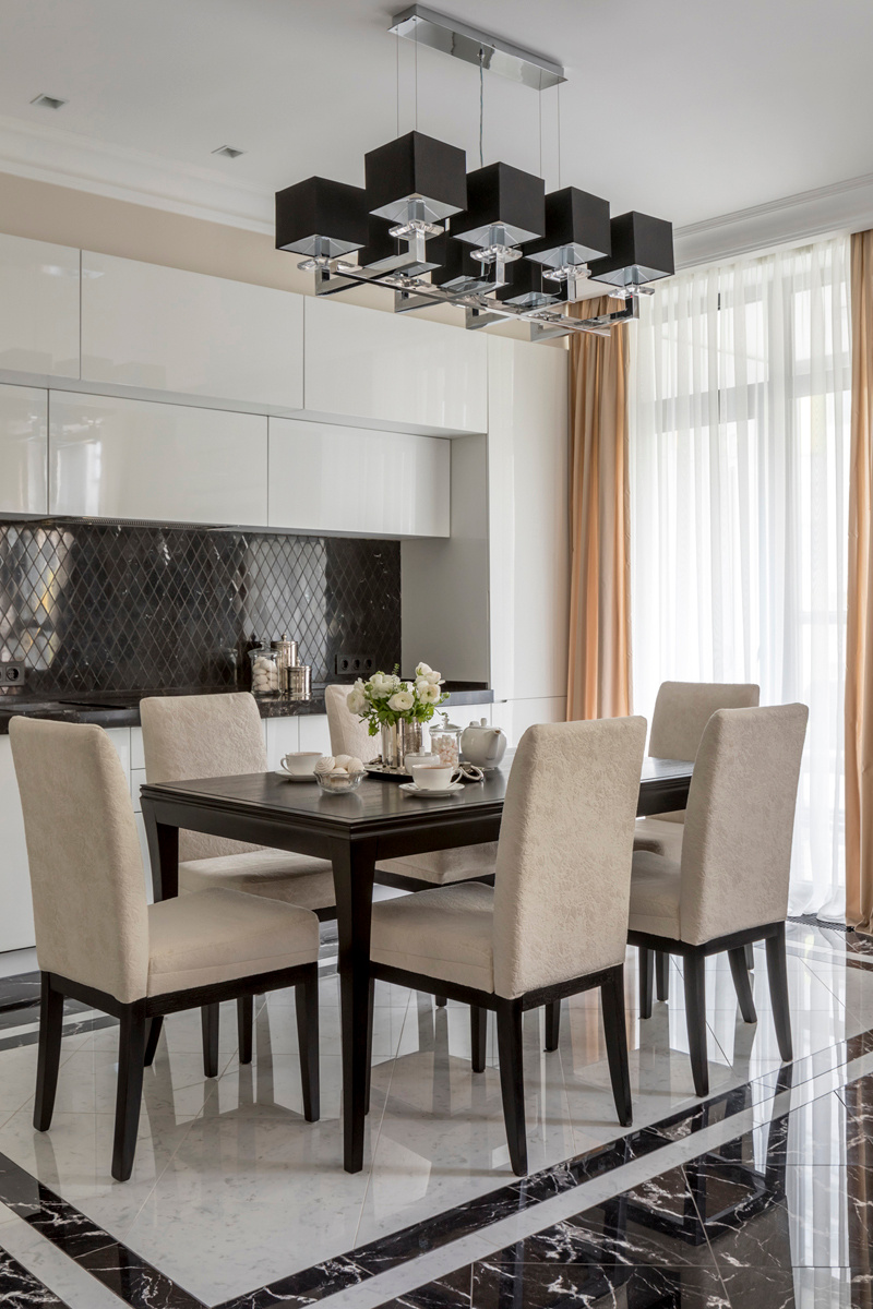 Кухня столовая в стиле неоклассика