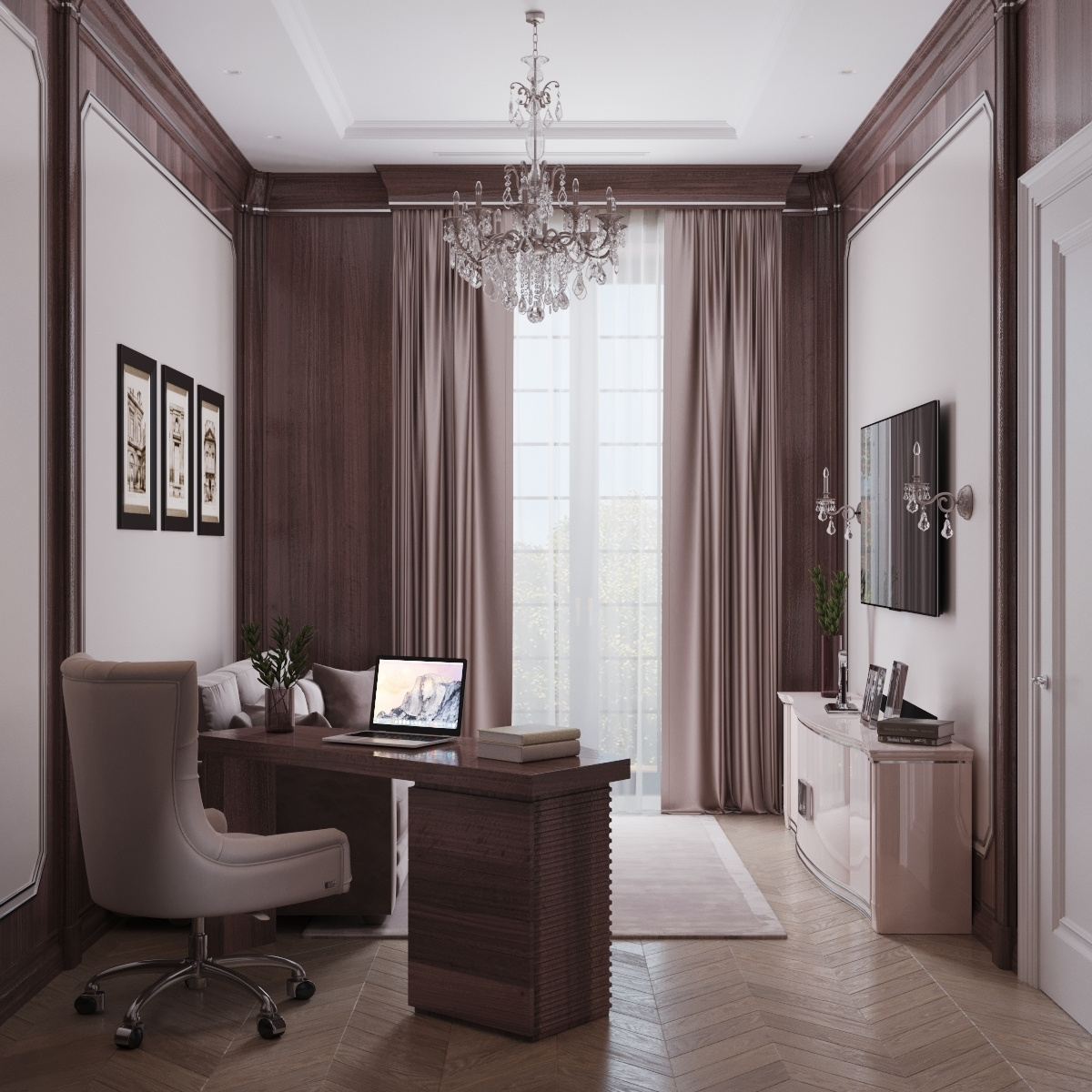 Vip интерьер кабинета