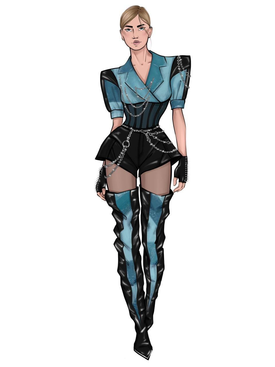 Сценический костюм для артиста. Дизайн. Разработка. Пошив