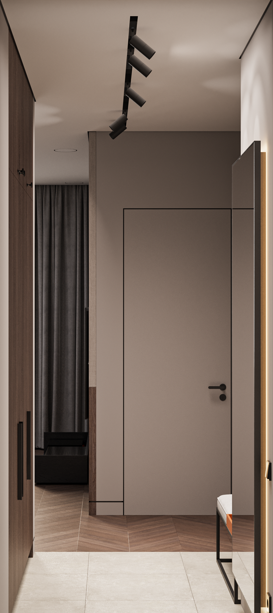 Однокомнатная квартира холостяка в Москве 2025. Расим Селяметов — дизайн интерьера в Крыму