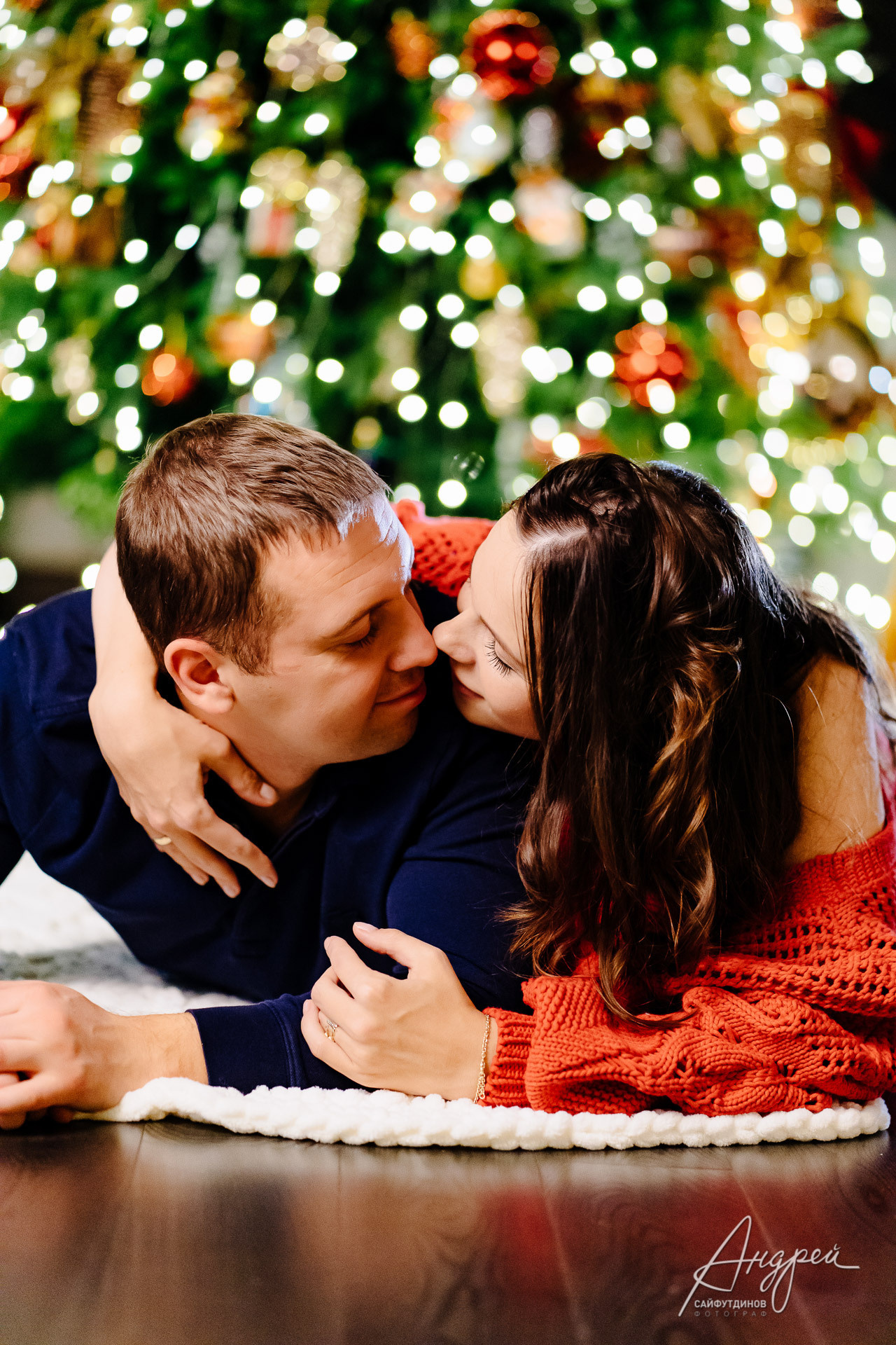 Домашняя новогодняя семейная фотосессия. Свадебный и семейный фотограф в Ростове-на-Дону. Андрей Сайфутдинов