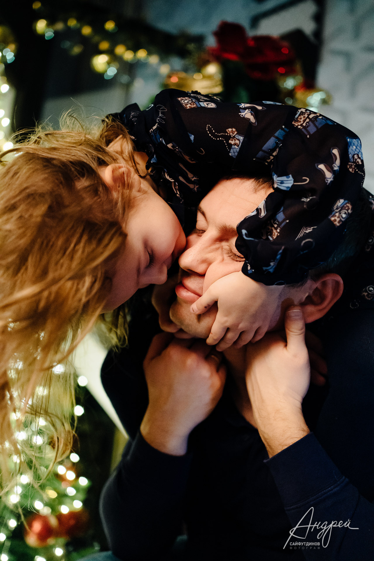 Домашняя новогодняя семейная фотосессия. Свадебный и семейный фотограф в Ростове-на-Дону. Андрей Сайфутдинов