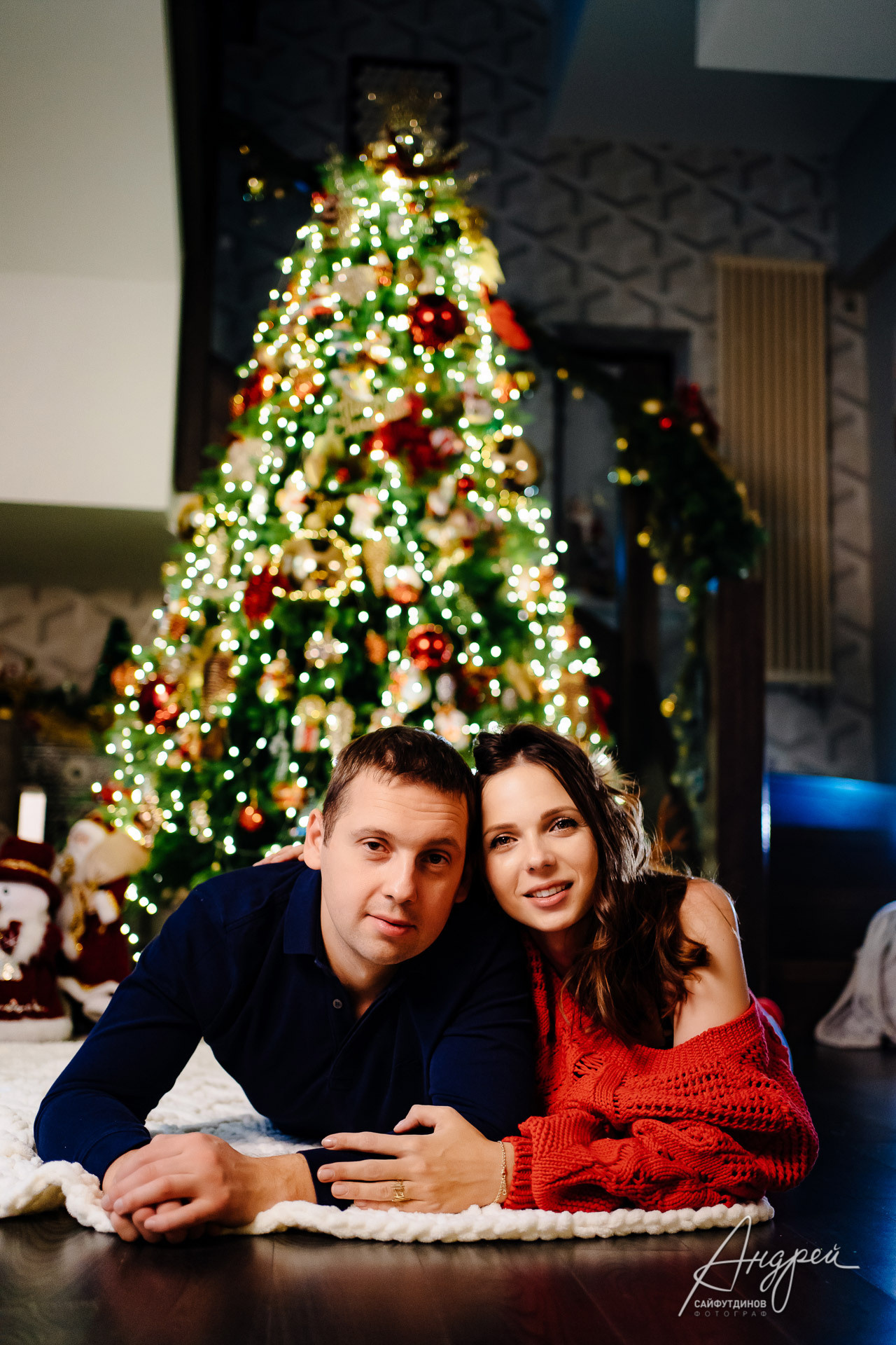 Домашняя новогодняя семейная фотосессия. Свадебный и семейный фотограф в Ростове-на-Дону. Андрей Сайфутдинов