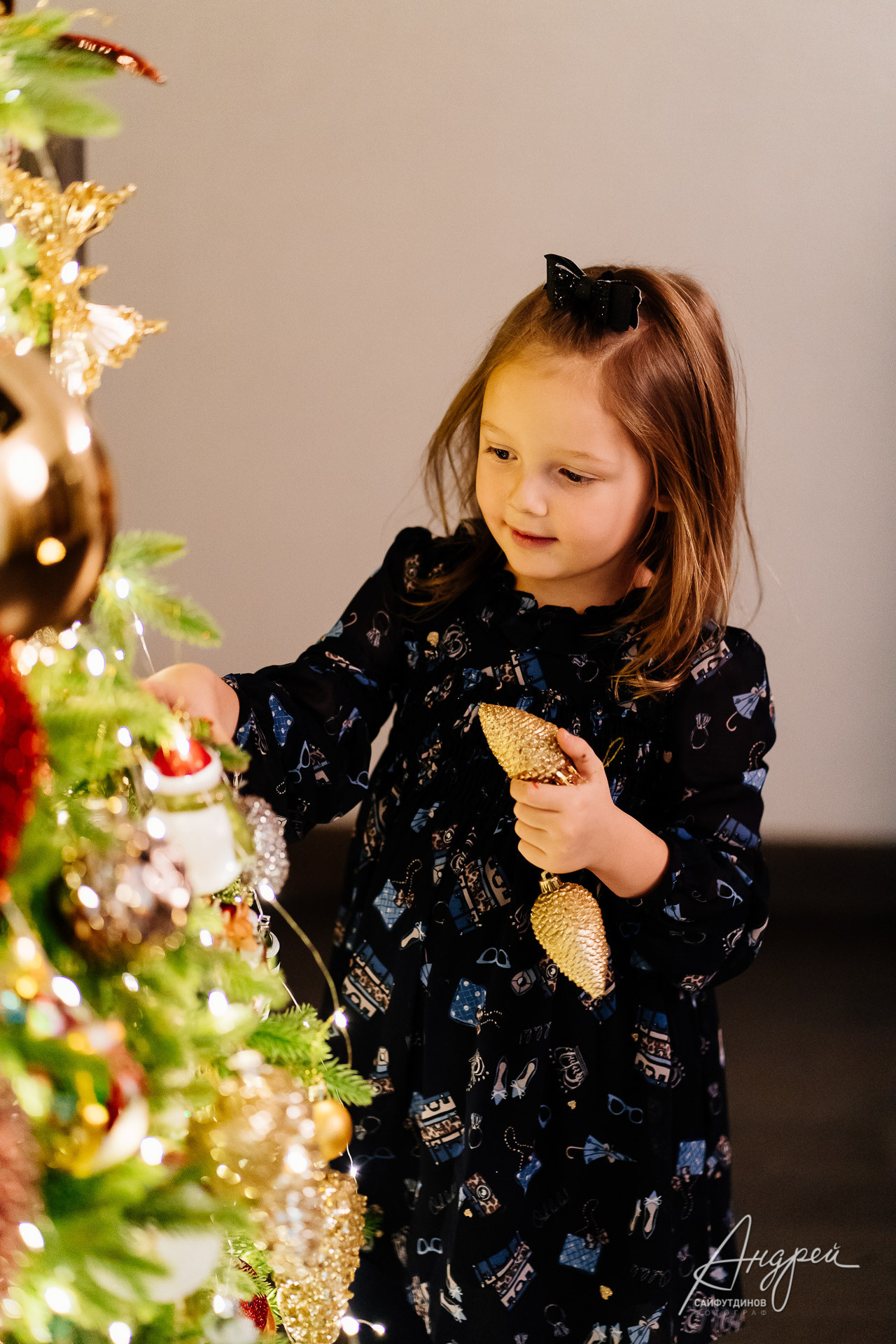 Домашняя новогодняя семейная фотосессия. Свадебный и семейный фотограф в Ростове-на-Дону. Андрей Сайфутдинов