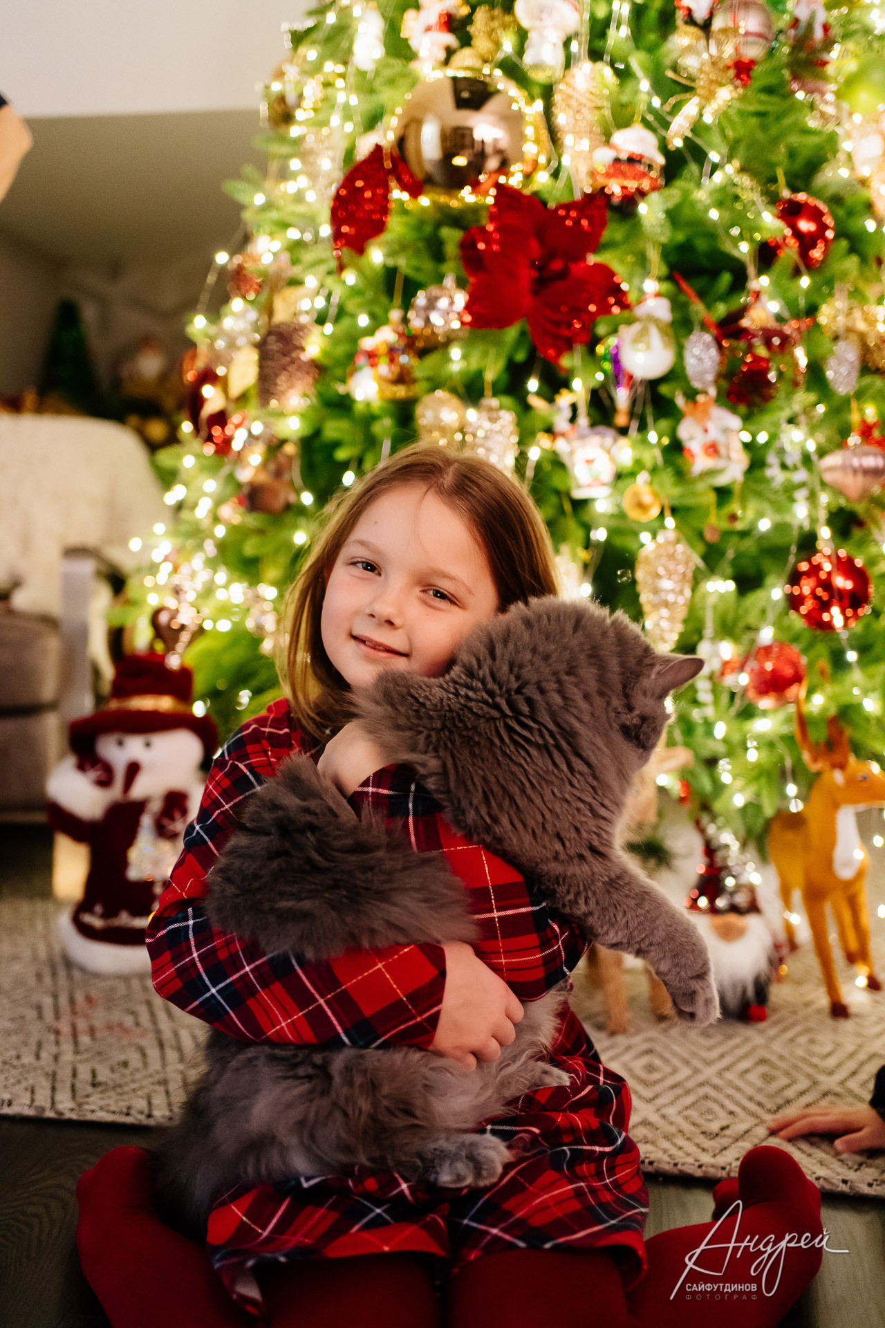 Домашняя новогодняя семейная фотосессия. Свадебный и семейный фотограф в Ростове-на-Дону. Андрей Сайфутдинов