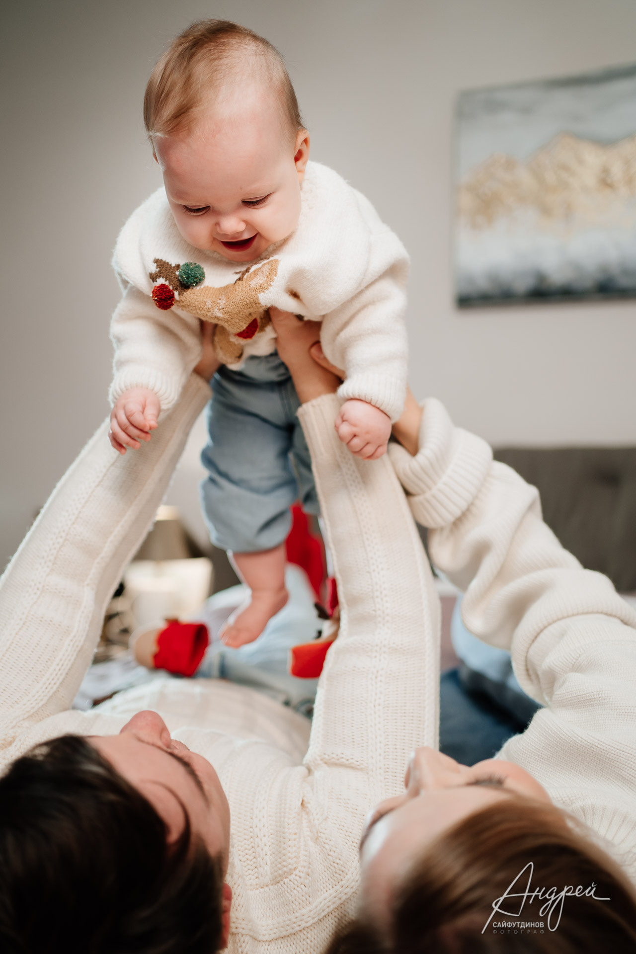 Домашняя новогодняя фотосессия. Фотограф Андрей Сайфутдинов. Свадебный и семейный фотограф в Ростове-на-Дону. Андрей Сайфутдинов