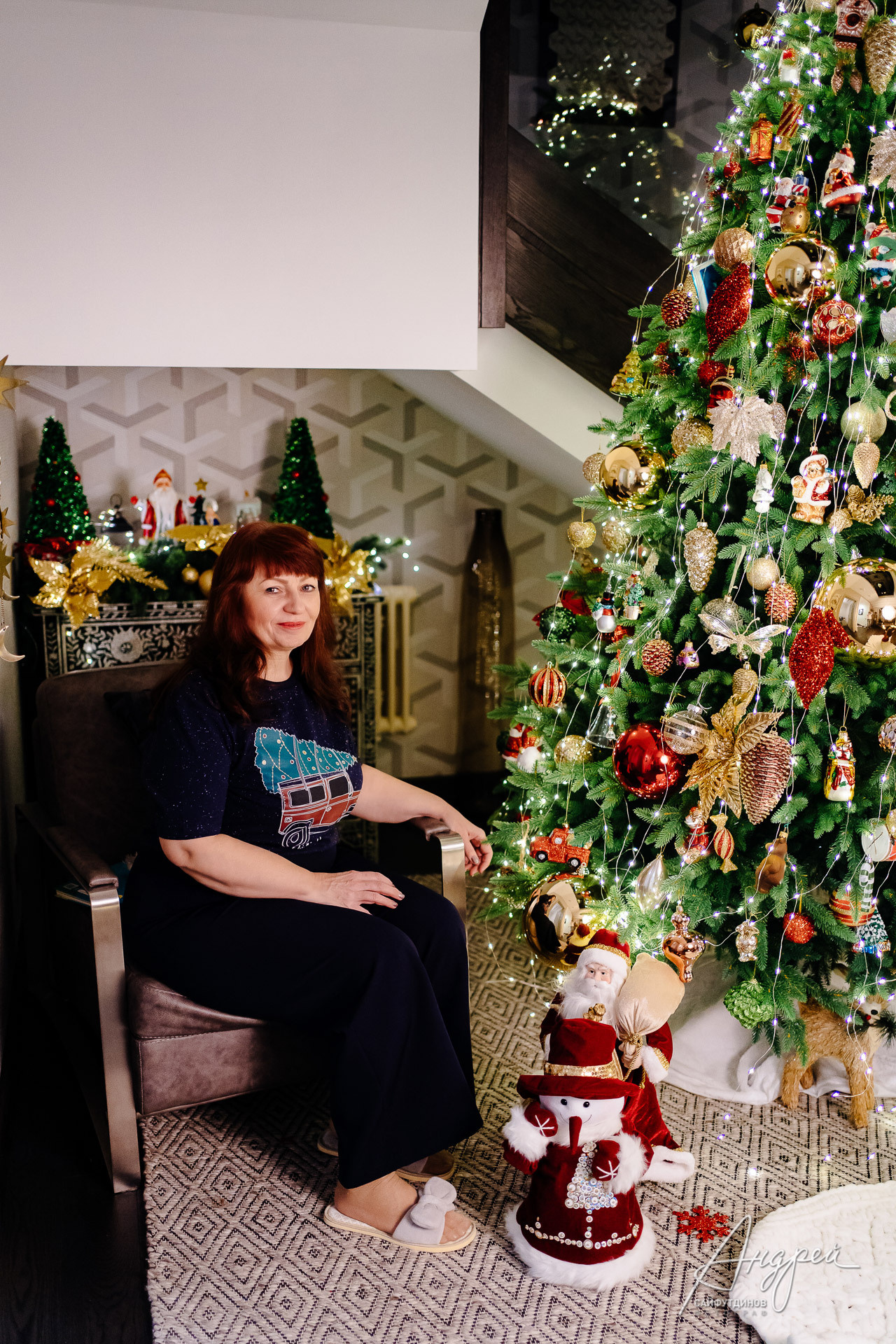 Домашняя новогодняя семейная фотосессия. Свадебный и семейный фотограф в Ростове-на-Дону. Андрей Сайфутдинов