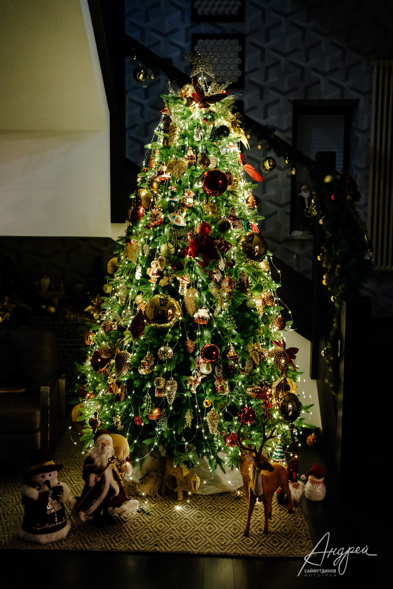 Домашняя новогодняя семейная фотосессия. Свадебный и семейный фотограф в Ростове-на-Дону. Андрей Сайфутдинов