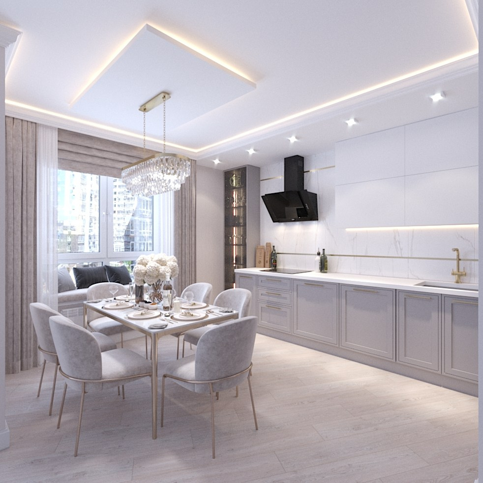 Квартира в центре города. Студия интерьерной визуализации и дизайна FishkaRom в Краснодаре и по всей России