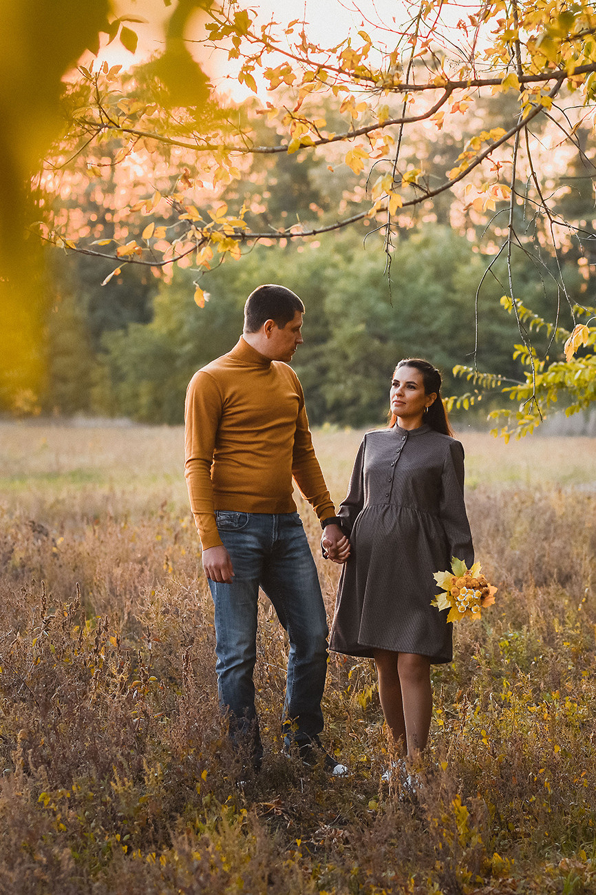 Фотосессия беременности осенью в лесу. Свадебный и семейный фотограф в Ростове-на-Дону Елена Сторожок