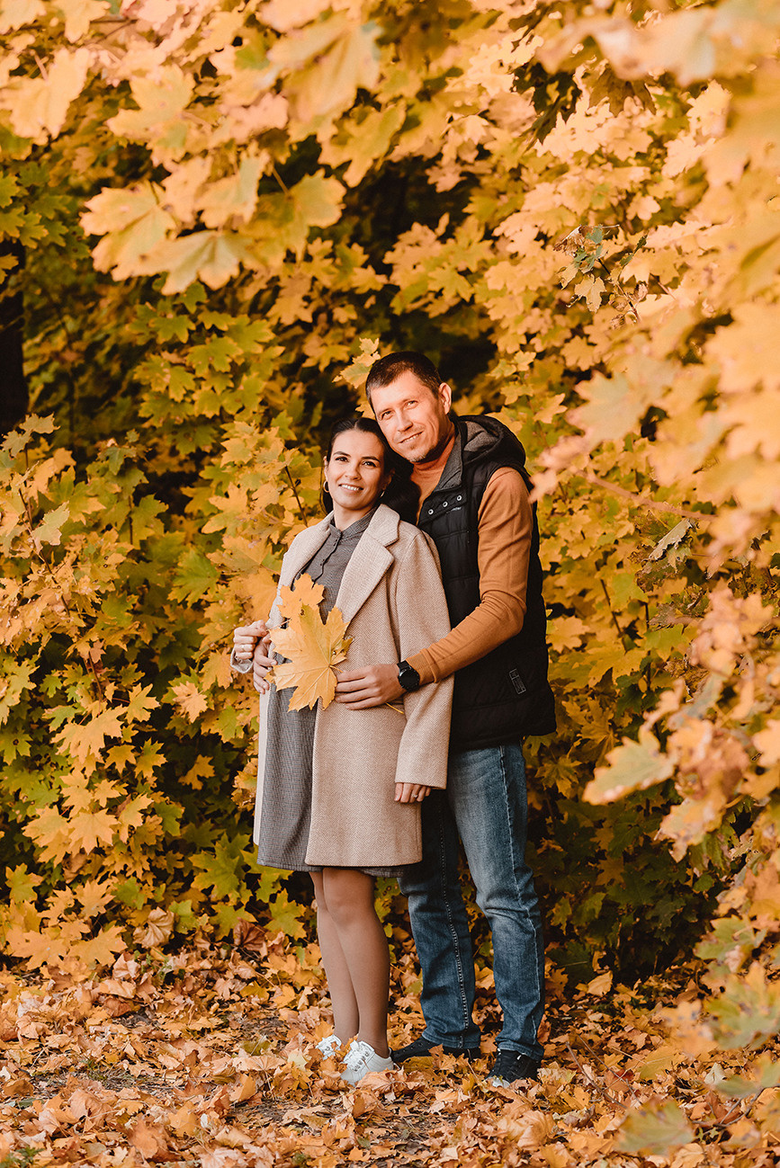 Фотосессия беременности осенью в лесу. Свадебный и семейный фотограф в Ростове-на-Дону Елена Сторожок