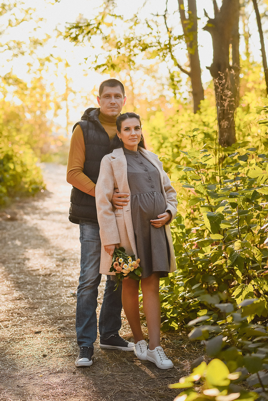 Фотосессия беременности осенью в лесу. Свадебный и семейный фотограф в Ростове-на-Дону Елена Сторожок