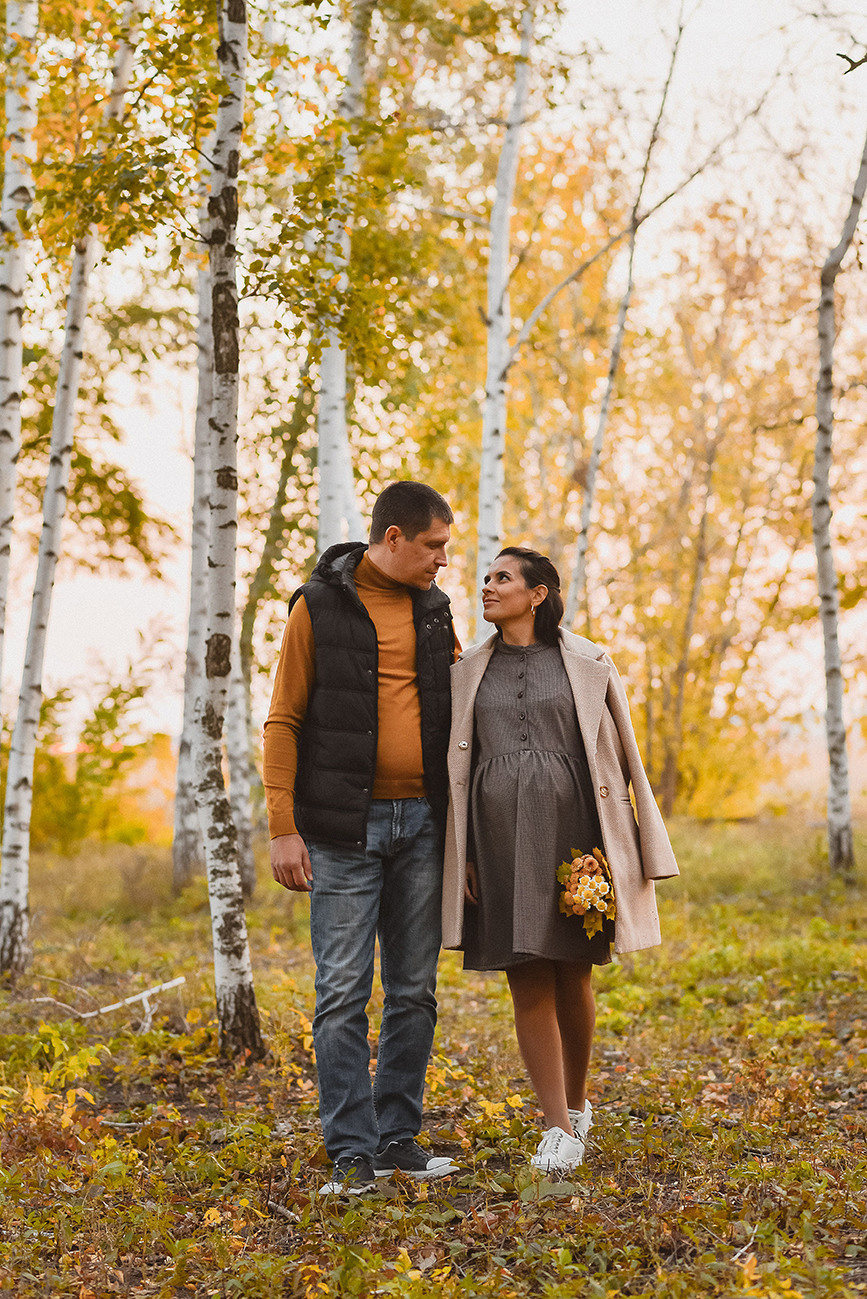 Фотосессия беременности осенью в лесу. Свадебный и семейный фотограф в Ростове-на-Дону Елена Сторожок
