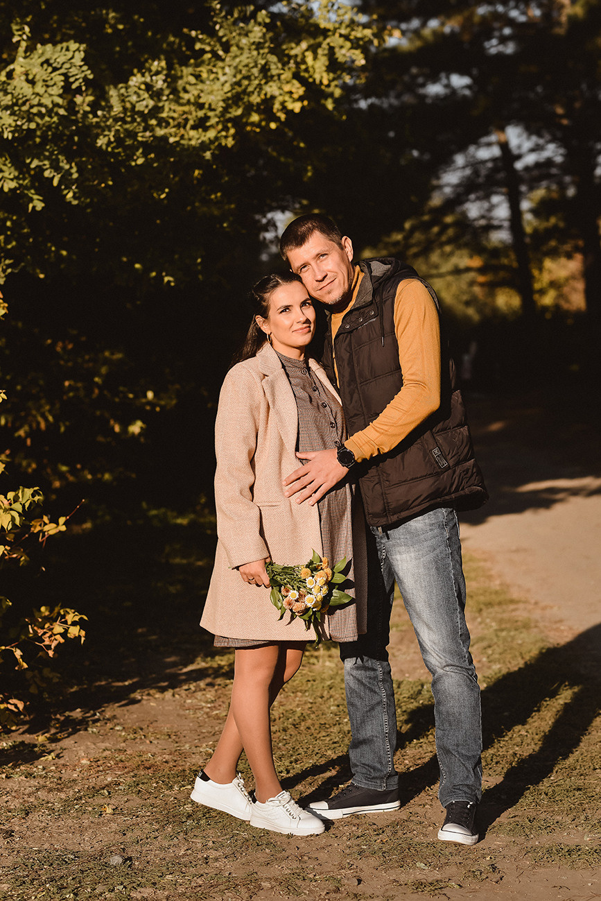 Фотосессия беременности осенью в лесу. Свадебный и семейный фотограф в Ростове-на-Дону Елена Сторожок