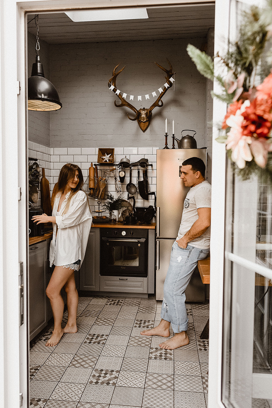Майя и Женя. История любви на кухне. Свадебный и семейный фотограф в Ростове-на-Дону Елена Сторожок