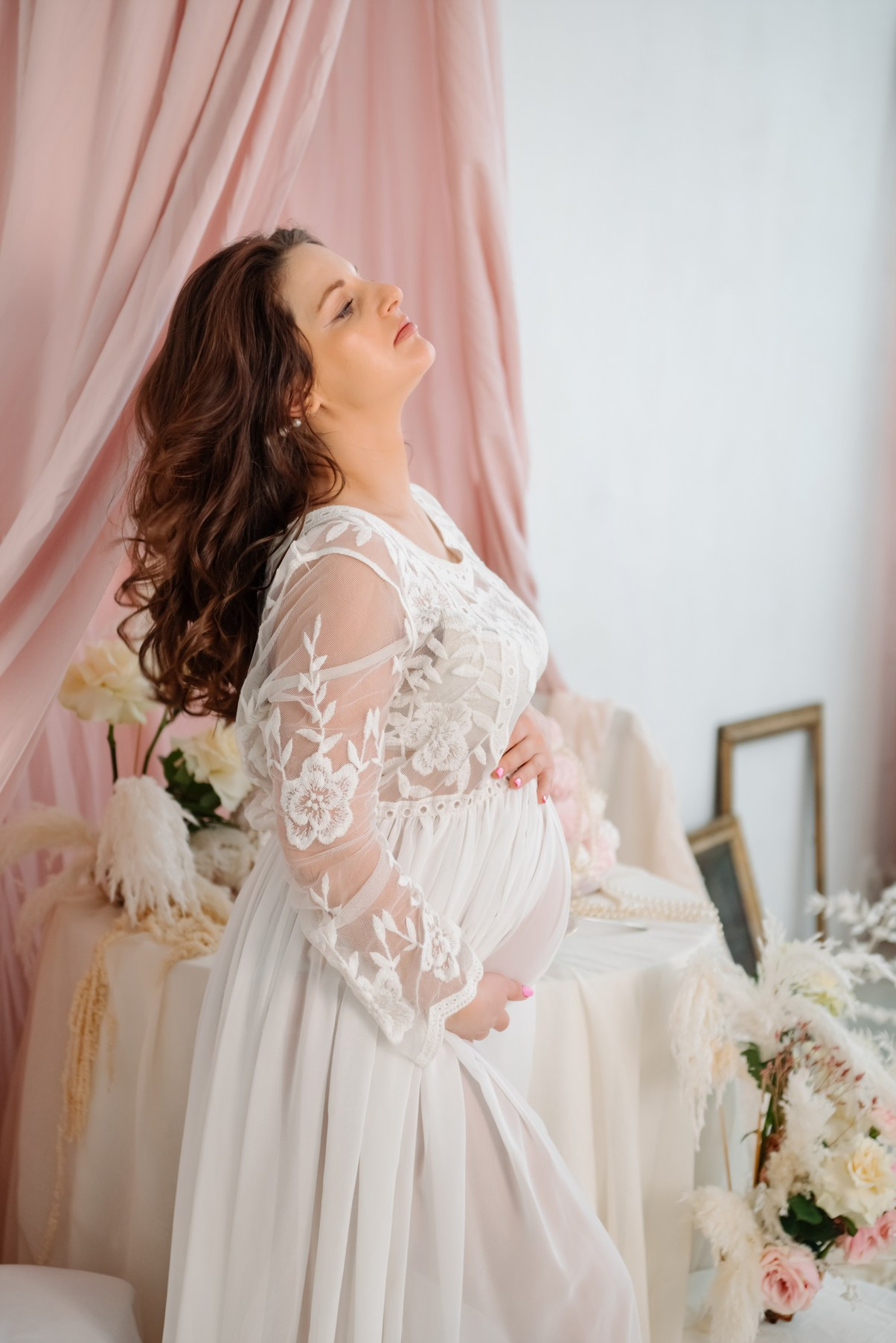 Беременность. Лена в цветах. Свадебный и сеейный фотограф в Санкт-Петербурге Елена Худякова