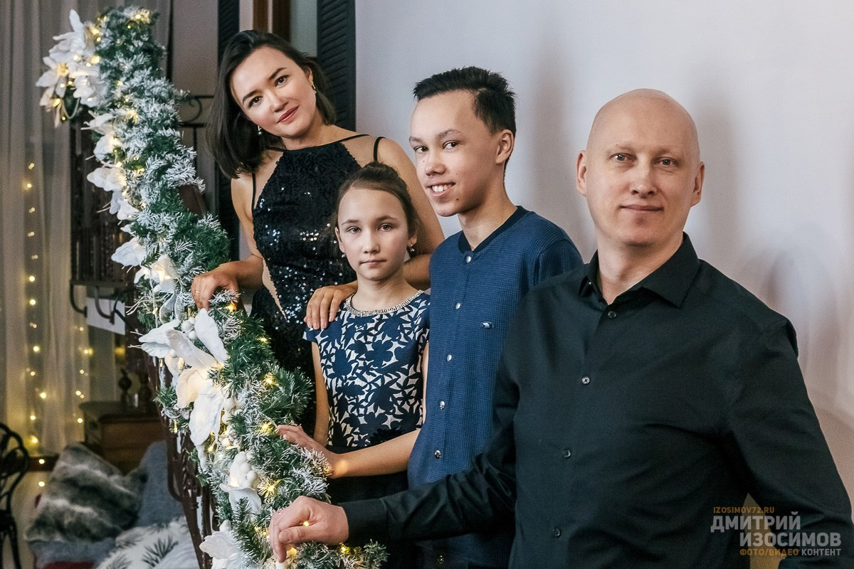 Семейная новогодняя фотосессия