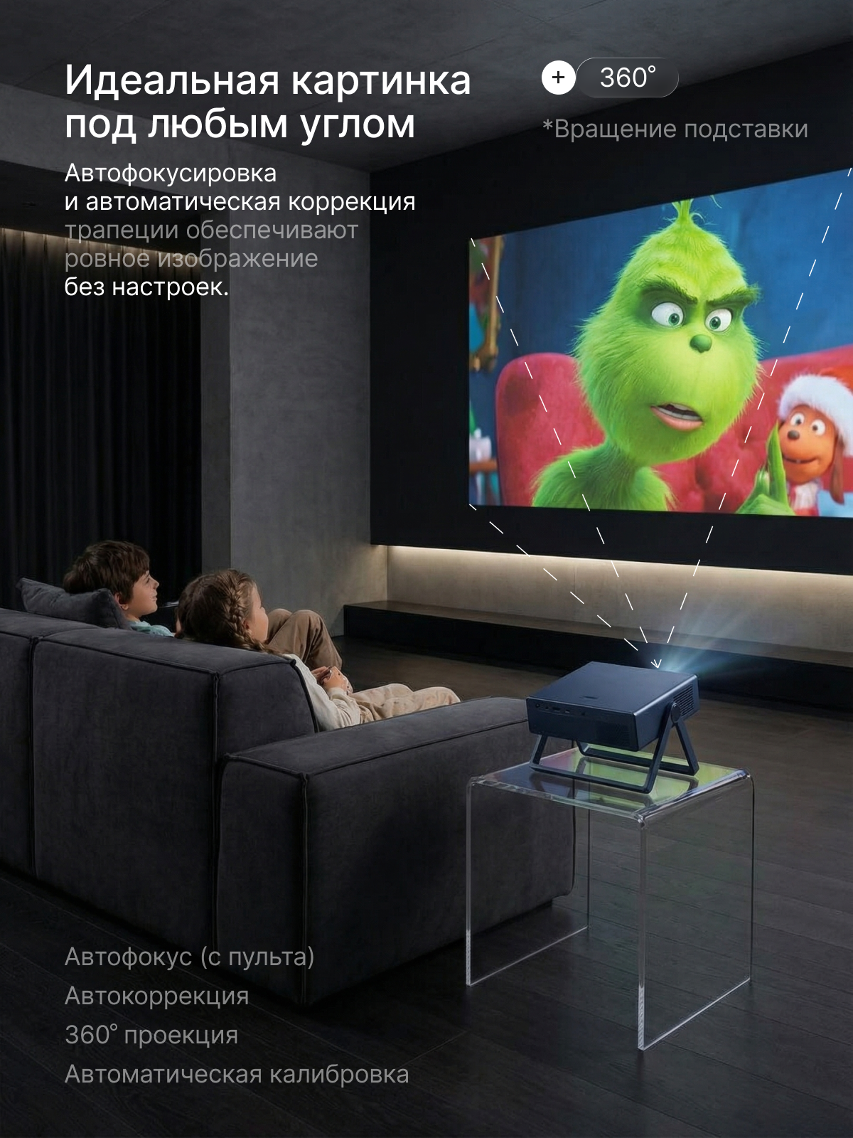 Проектор. Инфографика | Визуальный нейромаркетинг | Дизайн карточек для маркетплейсов