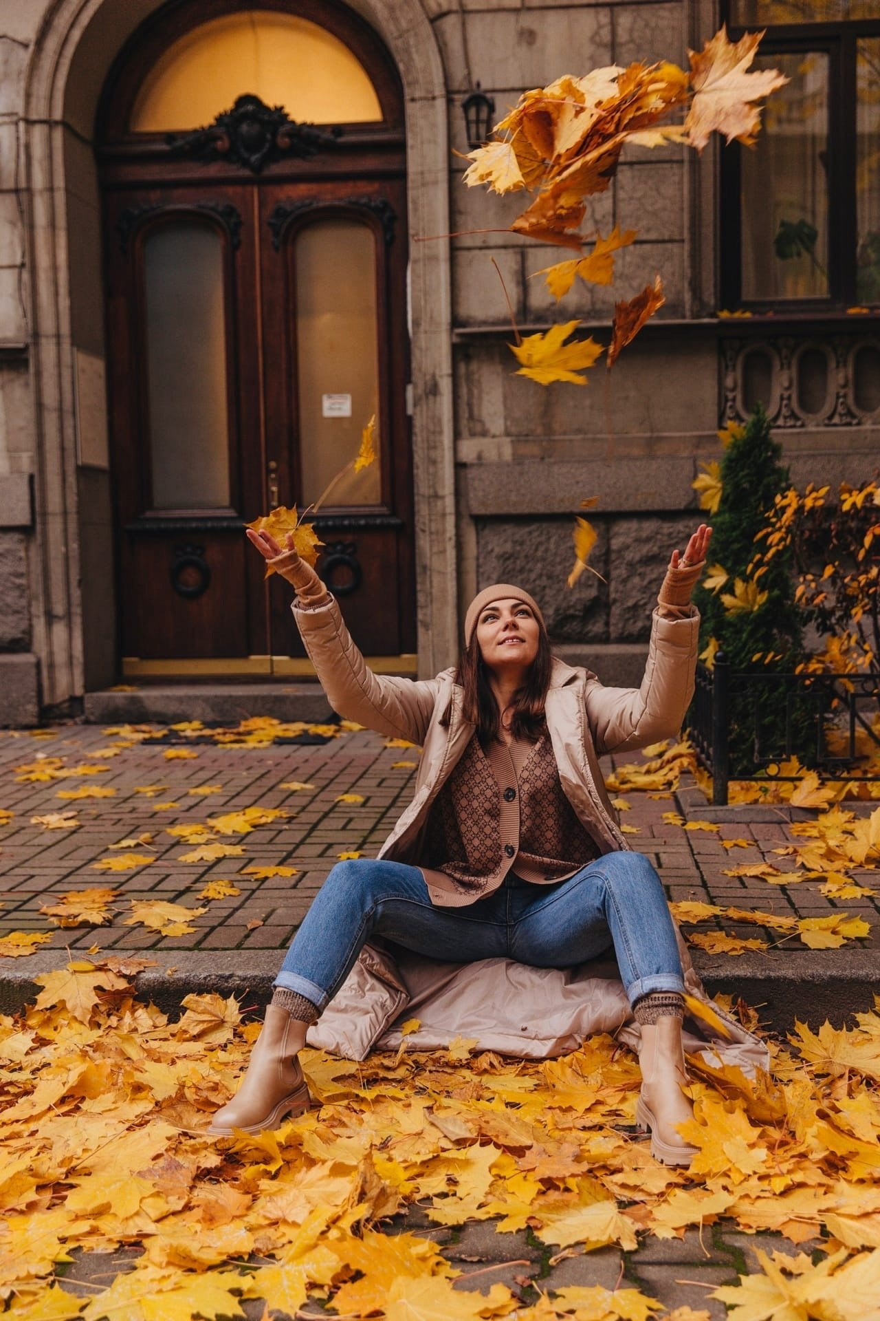 Золотая осень. Свадебный фотограф в Санкт-Петербурге