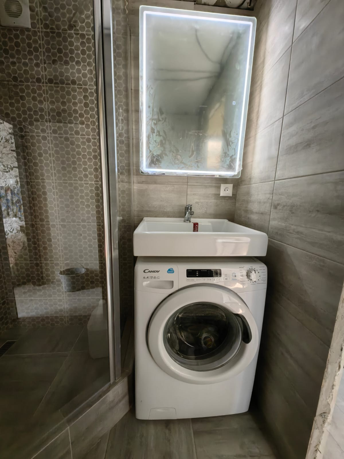 Ванная комната (ул. Чистопольская д. 53). Ремонт санузла, туалета, ванной под ключ в Казани. Укладка плитки