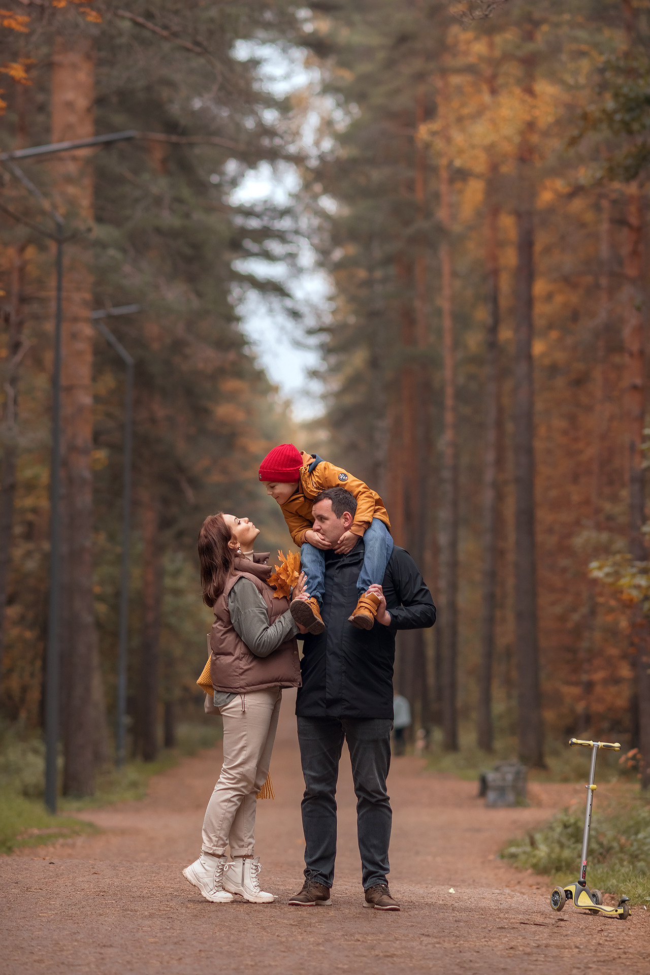 Осенние фотосессия в Санкт-Петербурге. Парк Сосновка. Фотограф Юлия Кондратьева