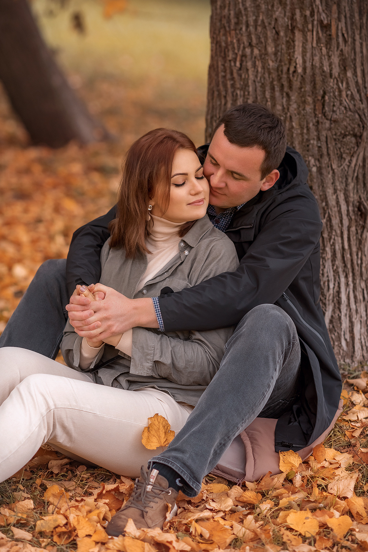 Осенние фотосессия в Санкт-Петербурге. Парк Сосновка. Фотограф Юлия Кондратьева