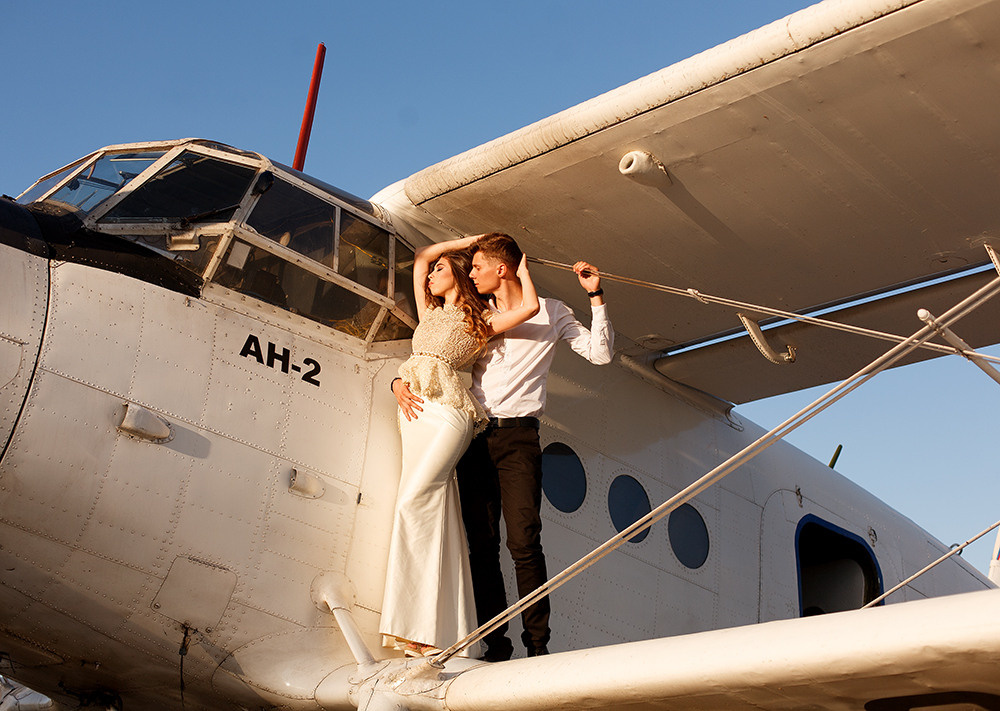 невеста в самолете