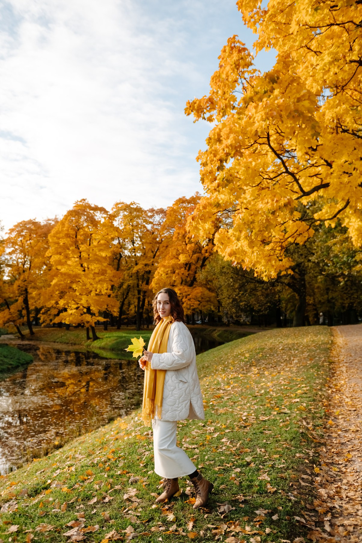 Осенняя фотосессия в Питере в Таврическом саду. Свадебный и сеейный фотограф в Санкт-Петербурге Елена Худякова