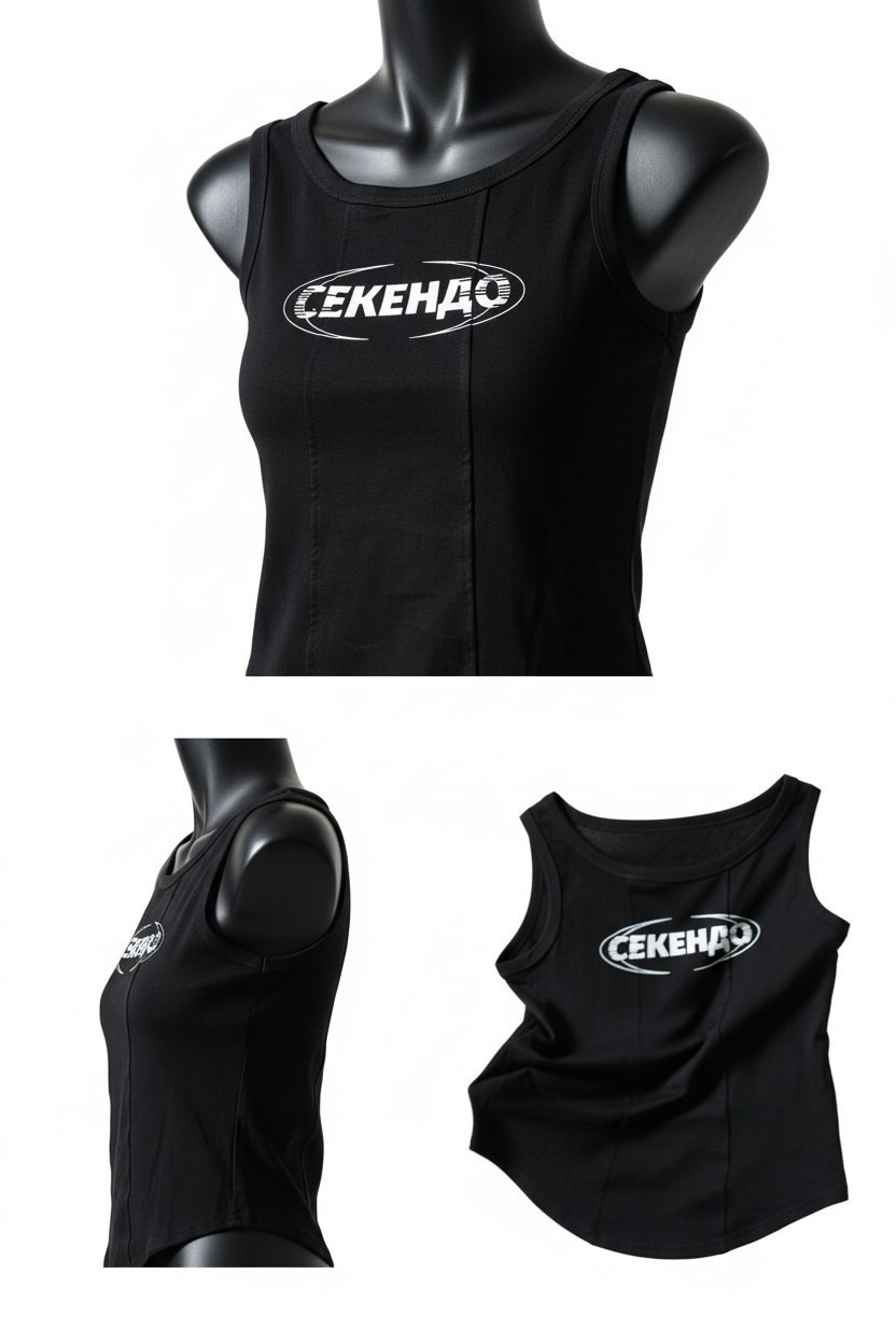 Фотосессия для бренда SECENDOO | Майка. Графический дизайнер AI в Москве Валерия Кос