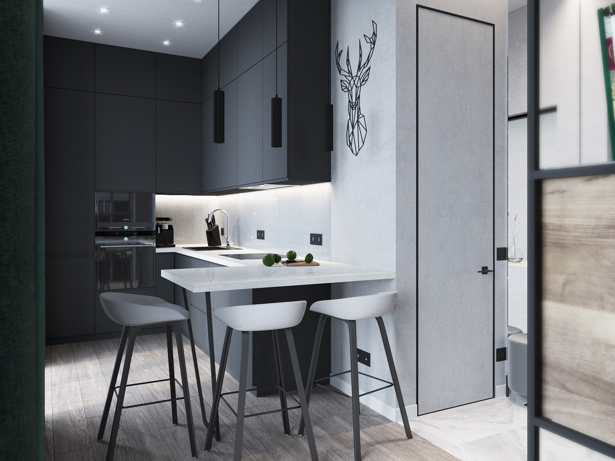 Новая Москва (65 кв. м.). Дизайн интерьера в Санкт-Петурберге и Москве. Ксения Паршикова