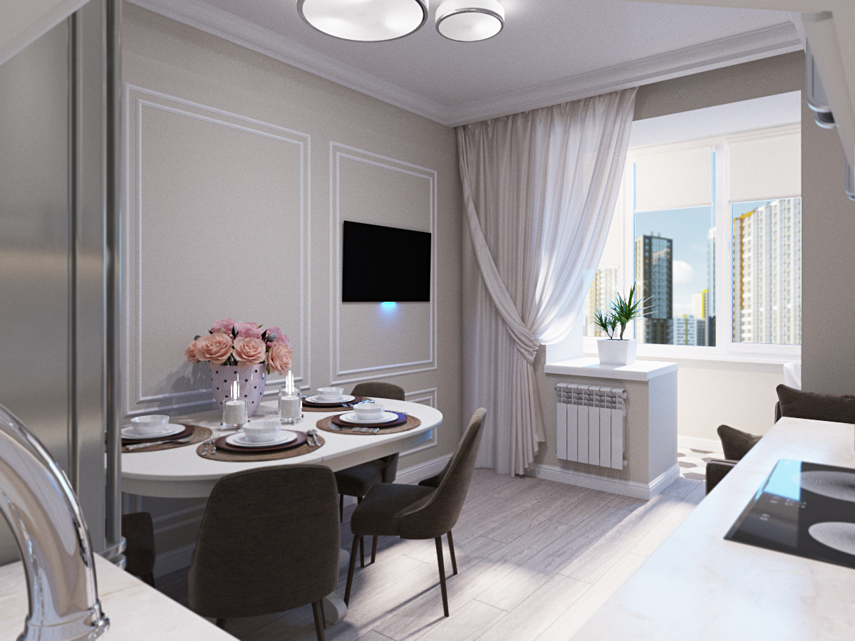 Кудрово (84 кв. м.). Дизайн интерьера в Санкт-Петурберге и Москве. Ксения Паршикова