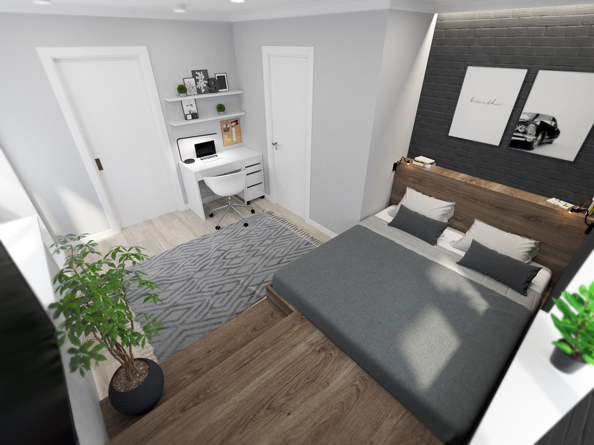 Однокомнатная квартира (31 кв. м.). Дизайн интерьера в Санкт-Петурберге и Москве. Ксения Паршикова